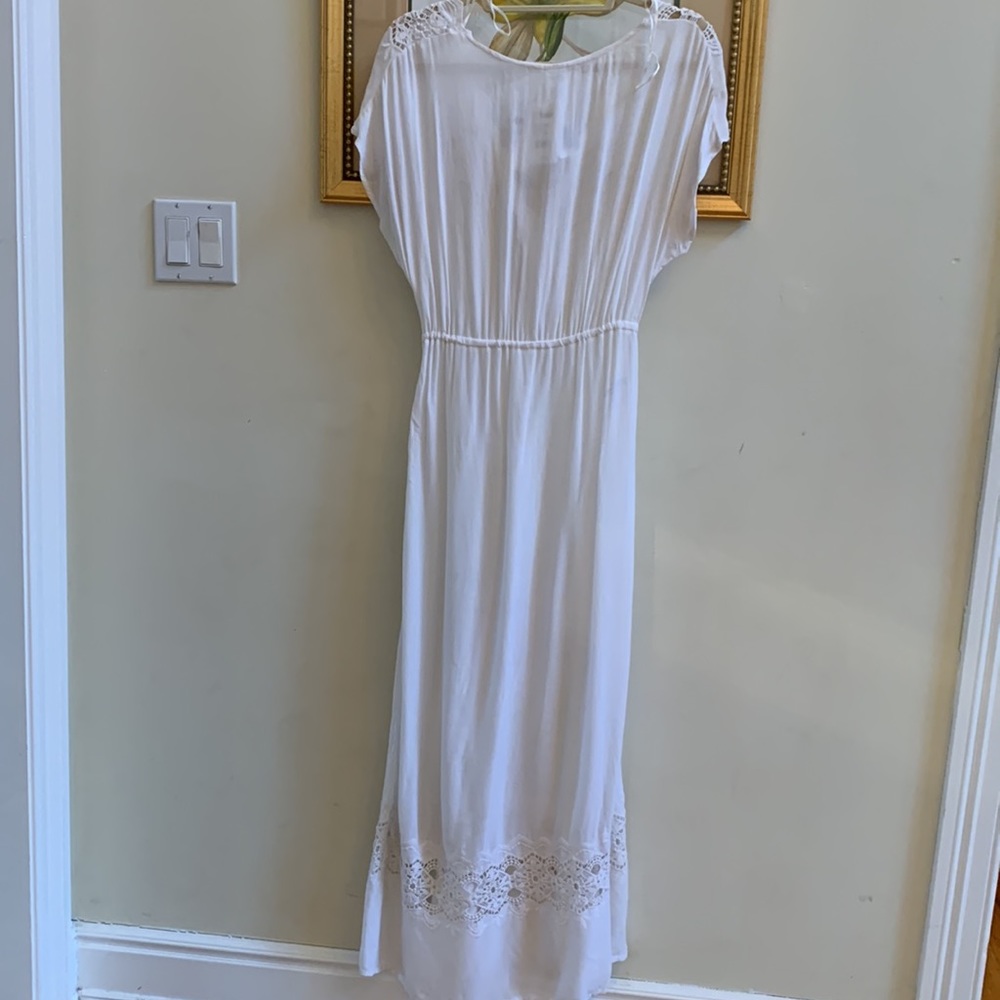 LSpace by monica wise white long beach dress size xsmall - Picture 6 of 11